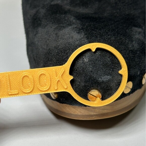 Veronica Beard Dacey Black Suede Mule Clogs Studded Women's Size 8.5 - Picture 9 of 14